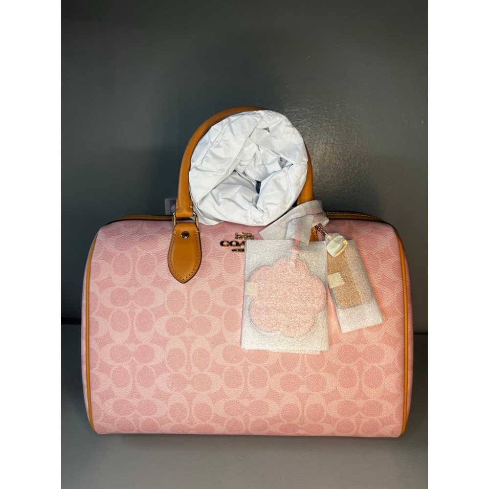 Coach Rowan Large Satchel Bag
In Signature Canvas With Charms